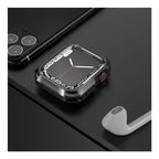 Θήκη TPU & PC Devia Sport Apple Watch 7/ 8/ 9 41mm Shock Proof Φιμέ Μαύρο