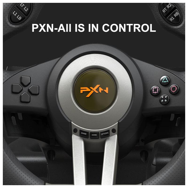 Τιμονιέρα PXN V3 Pro με Πετάλια για PC/ PS3/ PS4/ XBOX One/ Switch Μαύρο
