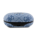 True Wireless Ακουστικά Bluetooth Guess Docking Station Metal 4G Μπλε