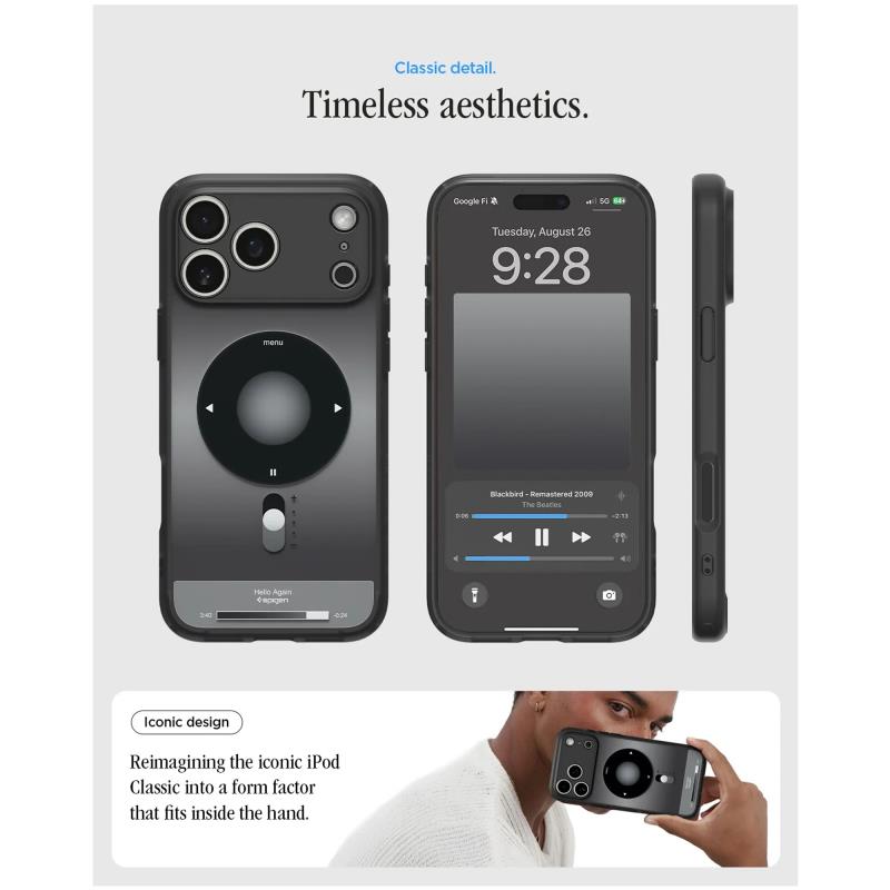 Θήκη TPU & PC Spigen Apple iPhone 18 Pro Max/ 17 Pro Max MagSafe Ultra Hybrid Classic Μαύρο
