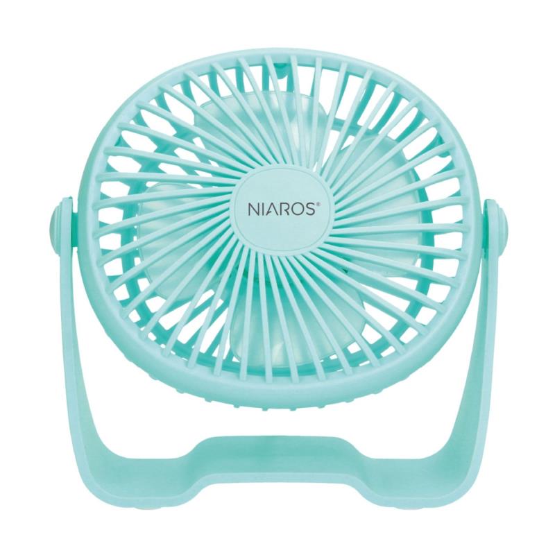 Επιτραπέζιος Ανεμιστήρας Niaros Alua USB 3W Mini Τιρκουάζ