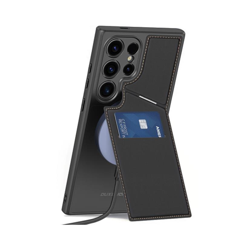 Θήκη Δερμάτινη Dux Ducis Samsung Galaxy S24 Ultra 5G 3 σε 1 Magnetic με Stand Rafi II Μαύρο