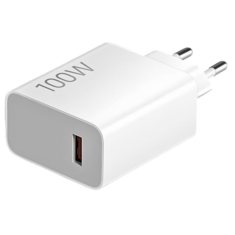 Φορτιστής Ταξιδίου Ταχείας Φόρτισης Xiaomi Combo με Έξοδο USB A 100W & Καλώδιο USB C 1m Λευκό