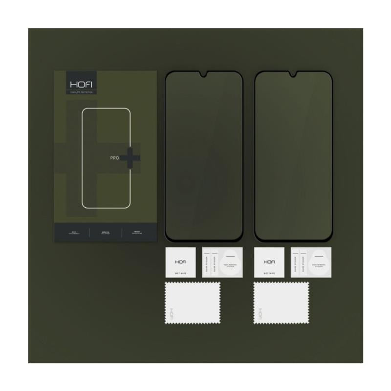 Tempered Glass Full Face Hofi Pro+ Samsung A165 Galaxy A16/ A166 Galaxy A16 5G/ A266 Galaxy A26 5G/ A175 Galaxy A17/ A176 Galaxy A17 5G Μαύρο (2 τεμ.)