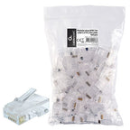 CABLEXPERT Modular Plug 8P8C For Solid CAT6 LAN Cable 100PCS/Bag