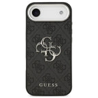Θήκη PU Guess Apple iPhone Air Hardcase Big Logo 4G Μαύρο