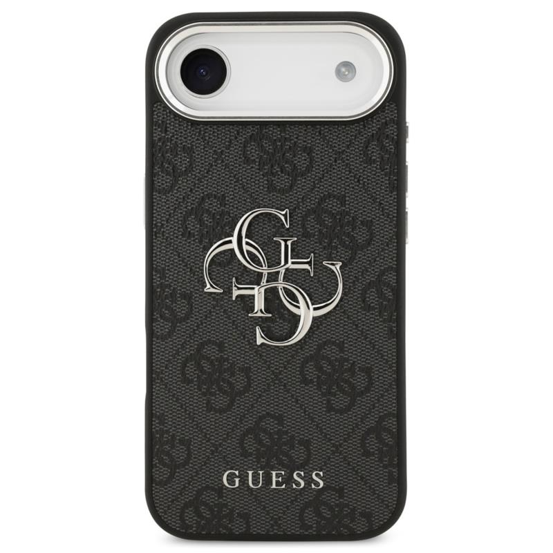 Θήκη PU Guess Apple iPhone Air Hardcase Big Logo 4G Μαύρο