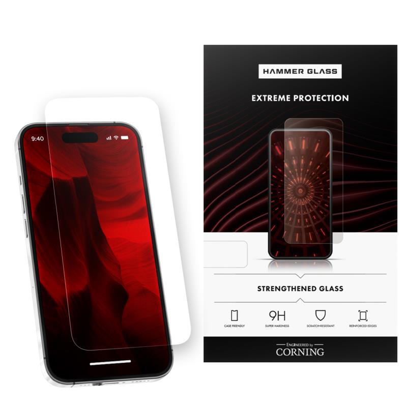 Tempered Glass Hammer Glass Apple iPhone 16 Plus Corning (1 τεμ.)