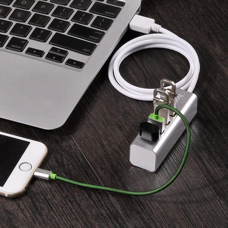 HOCO USB HUB 2.0, 4 PORT, ΚΑΙ ΦΟΡΤΙΣΗ, HB1, ΑΣΗΜΙ