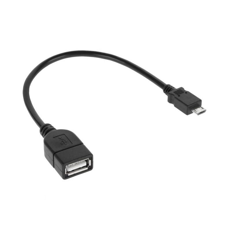 Καλώδιο micro USB σε θηλυκό USB 20cm