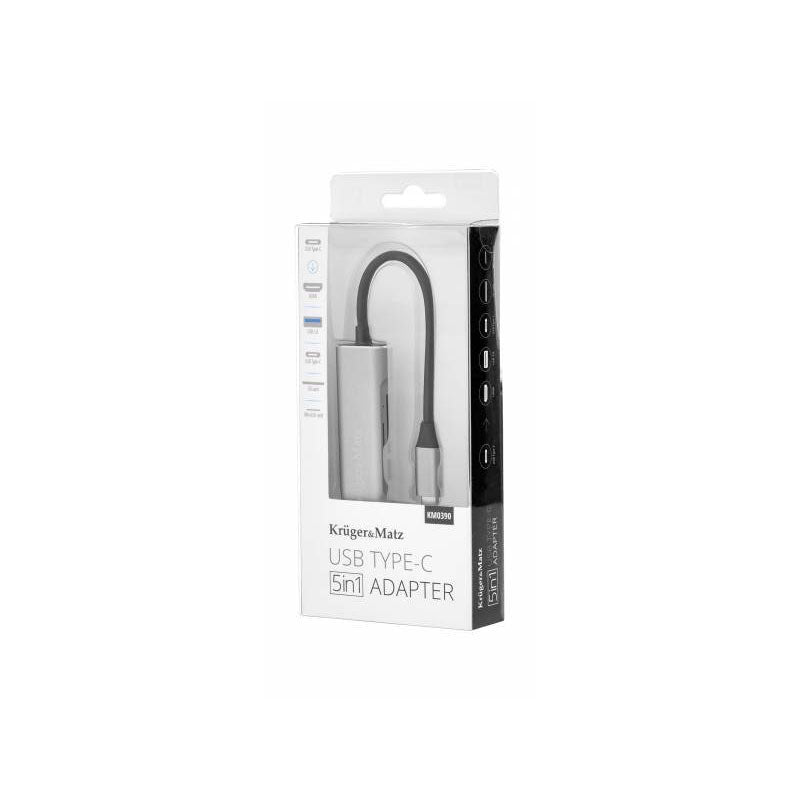 Αντάπτορας (HUB) USB τύπου C σε HDMI / USB3.0 / SD / MicroSD / C Kruger&Matz