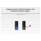 Ασύρματο Κουδούνι Πόρτας Xiaomi Smart Doorbell 3S με Κάμερα & Wi-Fi BHR7068GL Μαύρο