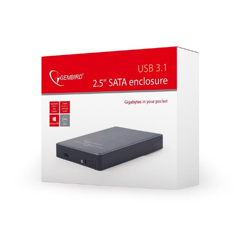 GEMBIRD ΘΗΚΗ USB 3.1 2.5 enclosure, Type-C
