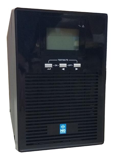 NG ON-LINE UPS 1000VA, PF 0.98, 2 SCHUKO, 2 x 12V9A, USB, RS232, RJ45, ΟΘΟΝΗ