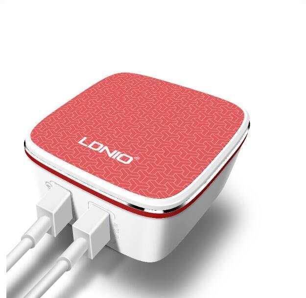 LDNIO A2405Q ΦΟΡΤΙΣΤΗΣ QC3.0 2 PORTS + 1M LIGHTNING CABLE, 18W