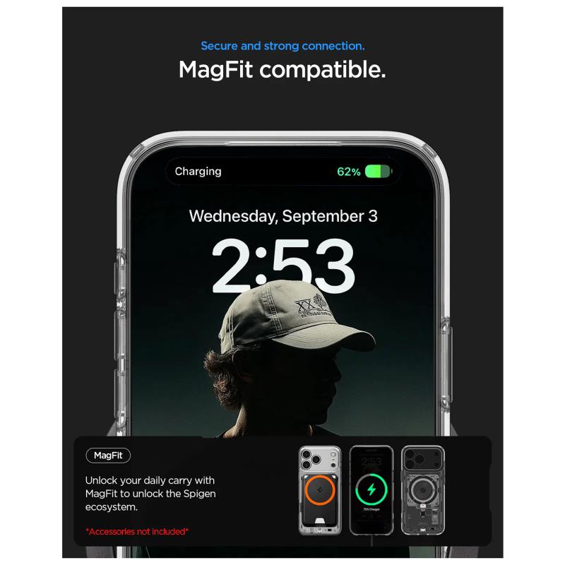 Θήκη TPU & PC Spigen Ultra Hybrid Magsafe Apple iPhone 17 Pro Max Neo One Διάφανο