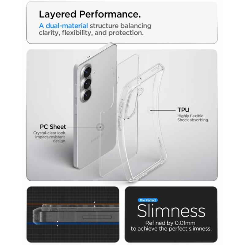Θήκη TPU & PC Spigen Samsung Galaxy S26 Plus 5G Ultra Hybrid Διάφανο