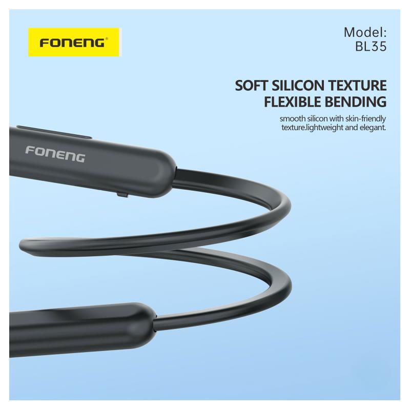 Foneng BL35 Sports Neckband Bluetooth Stereo Headset Black