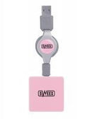 4 Port USB Hub PINK