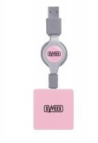 4 Port USB Hub PINK