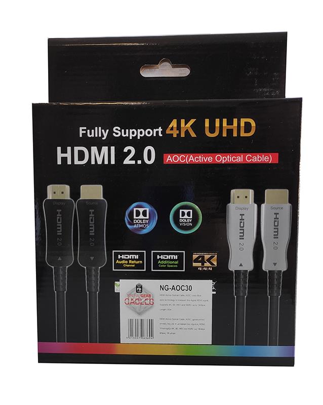 NG ΚΑΛΩΔΙΟ AOC HDMI 30M, 4K 60HZ