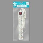 Πολύπριζο με διακόπτη 6 θέσεων 3x1,5mm DMPRO Power