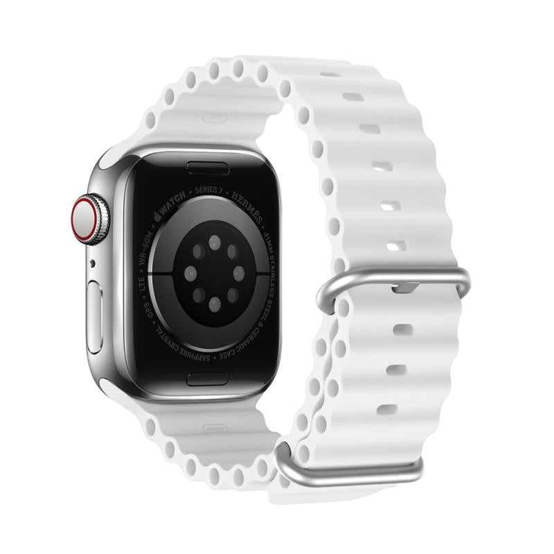 Λουράκι Σιλικόνης Dux Ducis OceanWave Bracelet Apple Watch (38/ 40/ 41/ 42mm) Λευκό