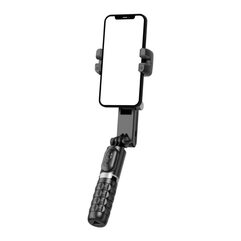 Gimbal & Τρίποδο Devia Q18 Life Creation για Smartphones Πλάτους 37 έως 90mm Μαύρο