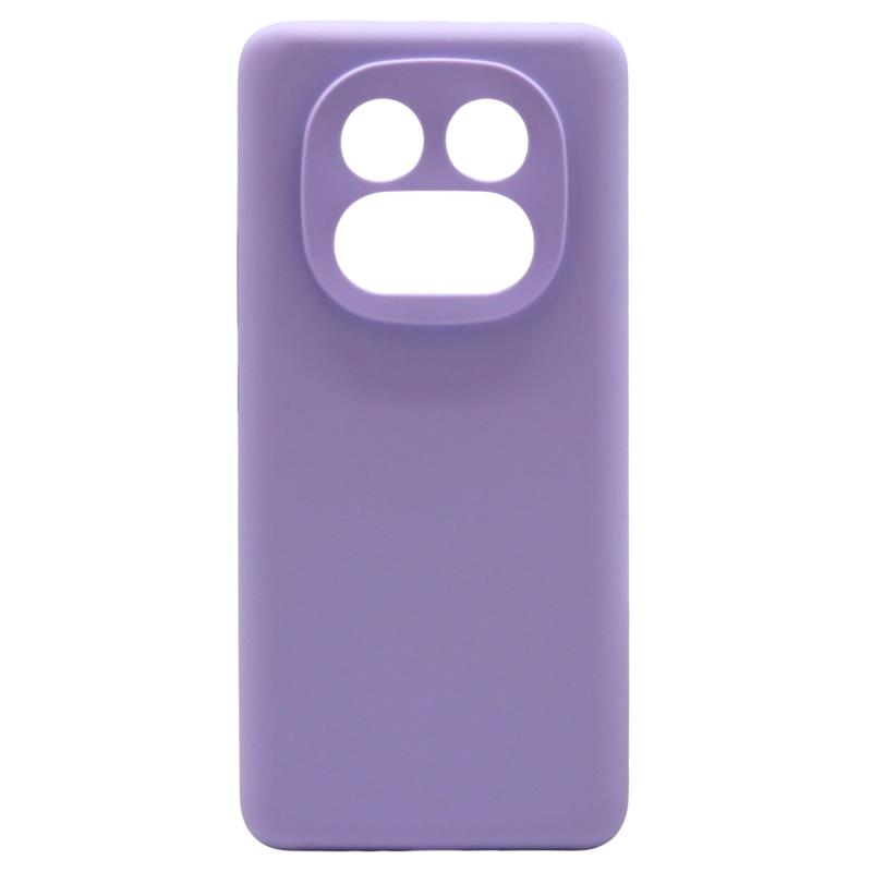 Θήκη Liquid Silicon inos Xiaomi Redmi Note 14 Pro 4G Velvet Βιολετί