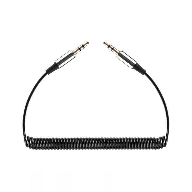 Καλώδιο jack 3.5mm - 3.5mm σπιράλ 1m REBEL