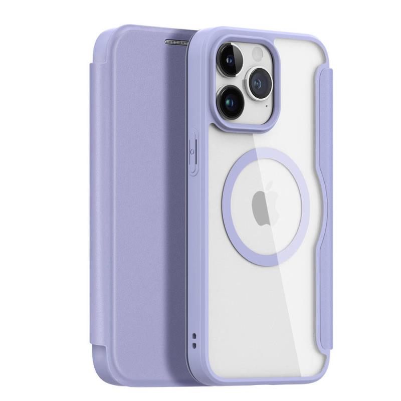 Θήκη Flip Dux Ducis Apple iPhone 15 Pro Wallet Skin X Pro Μωβ