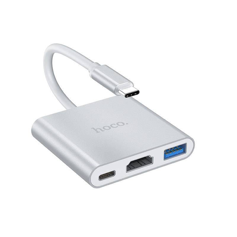 HOCO HB14 TYPE-C HUB EASY USE ΜΕ USB3.0+HDMI+PD