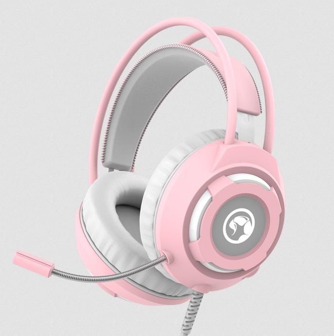 MARVO HG8936 USB2.0  WIRED GAMING HEADSET, ΡΟΖ