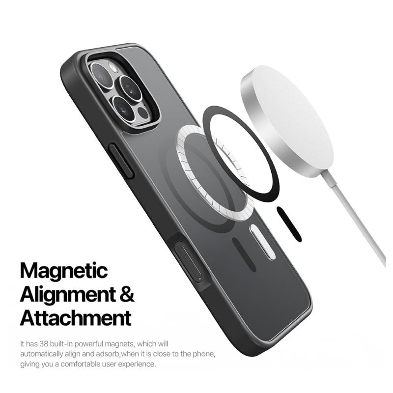 Θήκη TPU & PC Dux Ducis Apple iPhone 16 Pro Magnetic MagSafe Yind Μαύρο