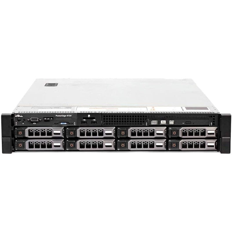 REF Server DELL Poweredge R720 2U, 2x E5-2650, 16GB DDR3R, 2x 3 TB SAS, H710 - Grade A-
