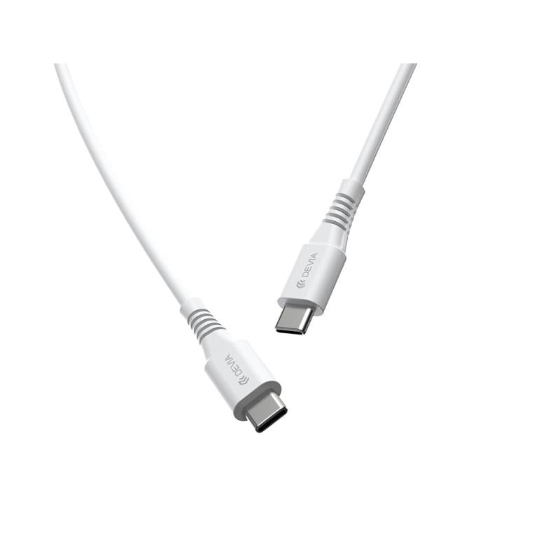 Καλώδιο Σύνδεσης USB 2.0 Devia EC636 USB C σε USB C PD 60W 1m GRS Λευκό
