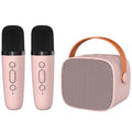 Φορητό Ηχείο Bluetooth Blavec WS-07 Karaoke Party με 2 Μικρόφωνα 5W Ροζ