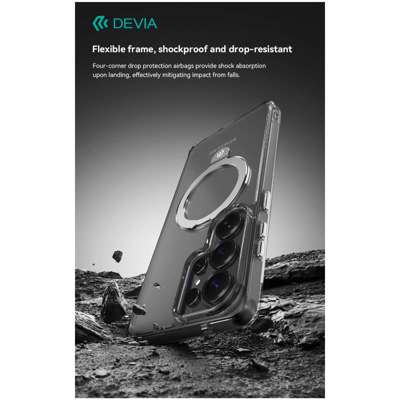 Θήκη TPU & PC Devia Samsung Galaxy S26 Plus 5G Magnetic Shock Proof με Stand Clean Διάφανο