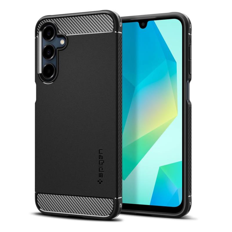Θήκη Soft TPU Spigen Samsung Galaxy A16 4G/ 5G Rugged Armor Μαύρο
