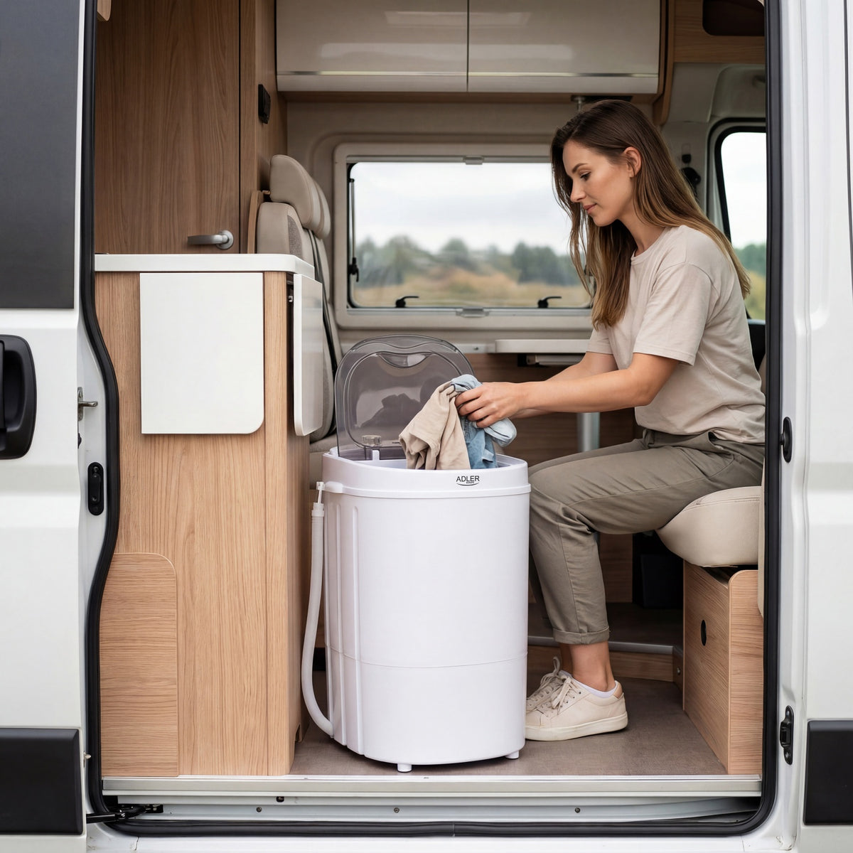 ADLER Travel Washer-Extractor White