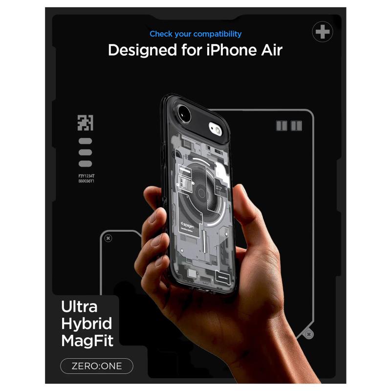 Θήκη TPU & PC Spigen Ultra Hybrid Mag Magsafe Apple iPhone Air Zero One Μαύρο