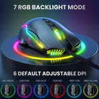 Ενσύρματο Ποντίκι Gaming Onikuma CW905 RGB Μαύρο