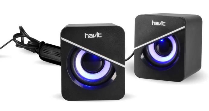 HAVIT SK717  ΗΧΕΙΑ DESKTOP 2.0, USB 2.0, ΜΕ LED