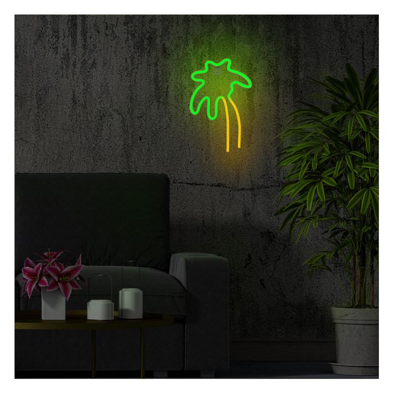 Neon LED Neolia NNE04 PALM (USB & On/Off) Πράσινο - Πορτοκαλί