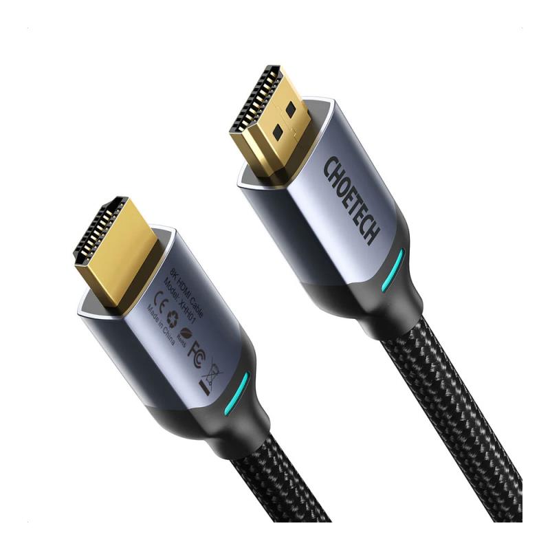 HDMI to HDMI Nylon Choetech XHH01 8K 2m Black Cable