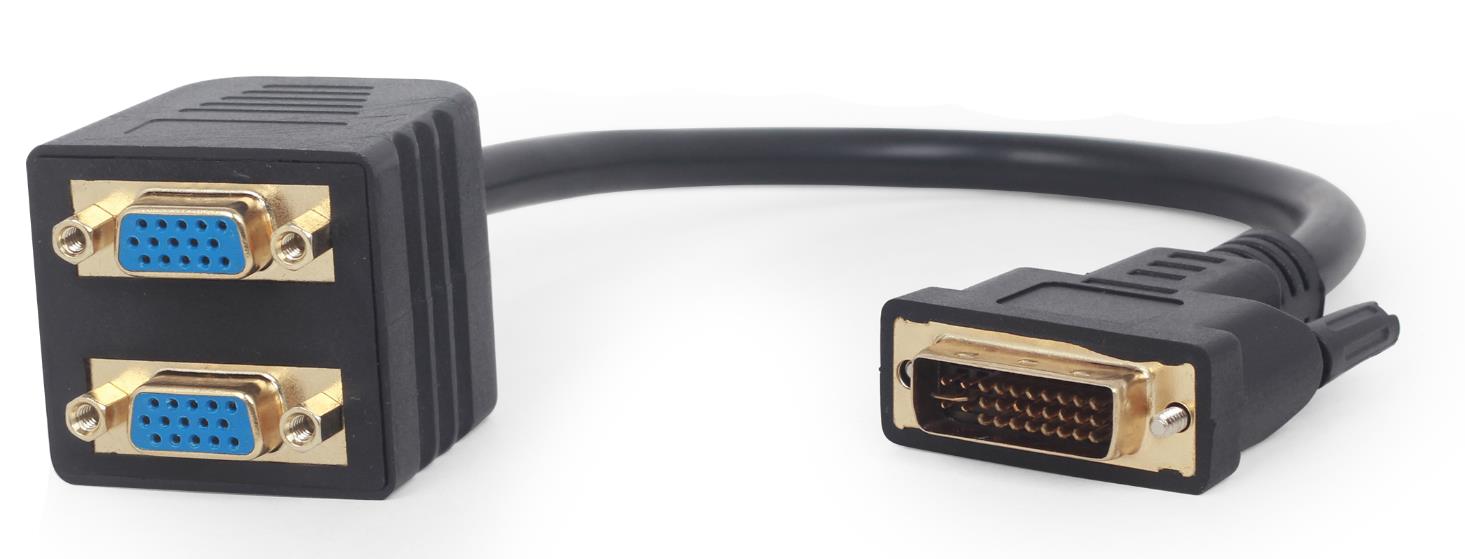 ΔΙΑΚΛΑΔΩΤΗΣ DVI-I ΣΕ 2 VGA  0.2 m