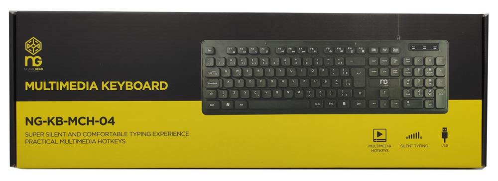 NG ΠΛΗΚΤΡΟΛΟΓΙΟ NG-KB-MCH-04 GR USB BLACK