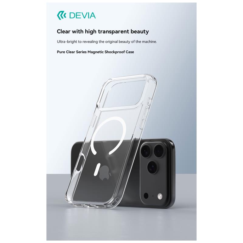 Θήκη TPU & PC & Tempered Glass & Camera Cover Devia Apple iPhone Air Magnetic Shock Proof Star Pack Διάφανο