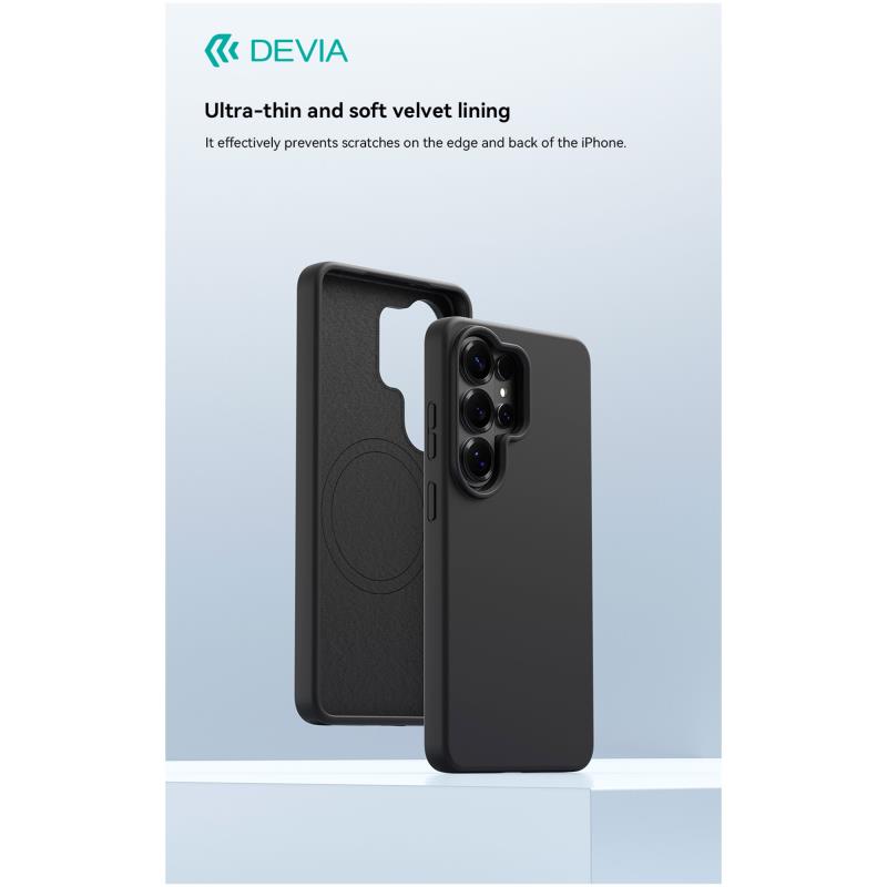 Θήκη Silicon Devia Samsung Galaxy S26 Ultra 5G Magnetic Nature Μαύρο