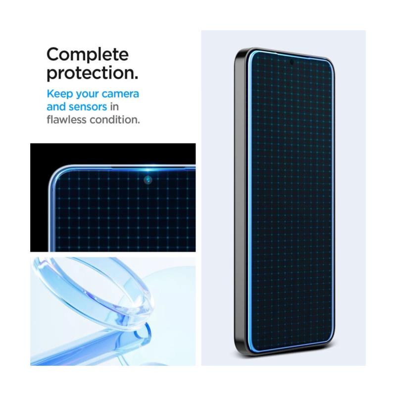 Tempered Glass Full Face Spigen Glas.tR EZ-FIT Samsung S938 Galaxy S25 Ultra 5G (2 τεμ.)